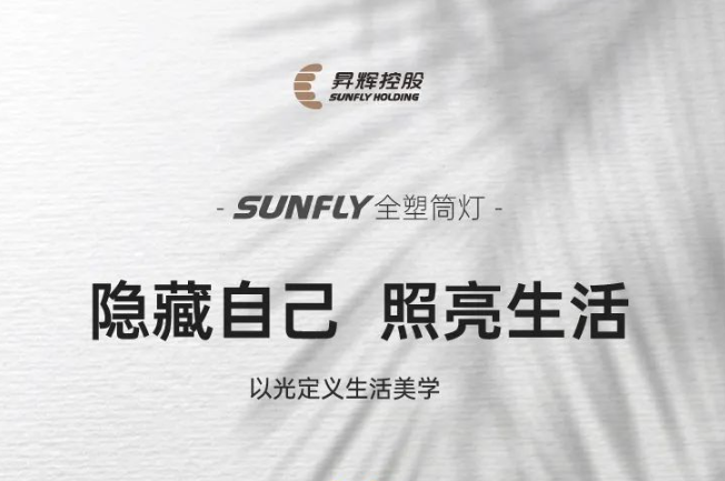 SUNFLY全塑筒灯丨隐藏自己，照亮生活，以光定义生活美学